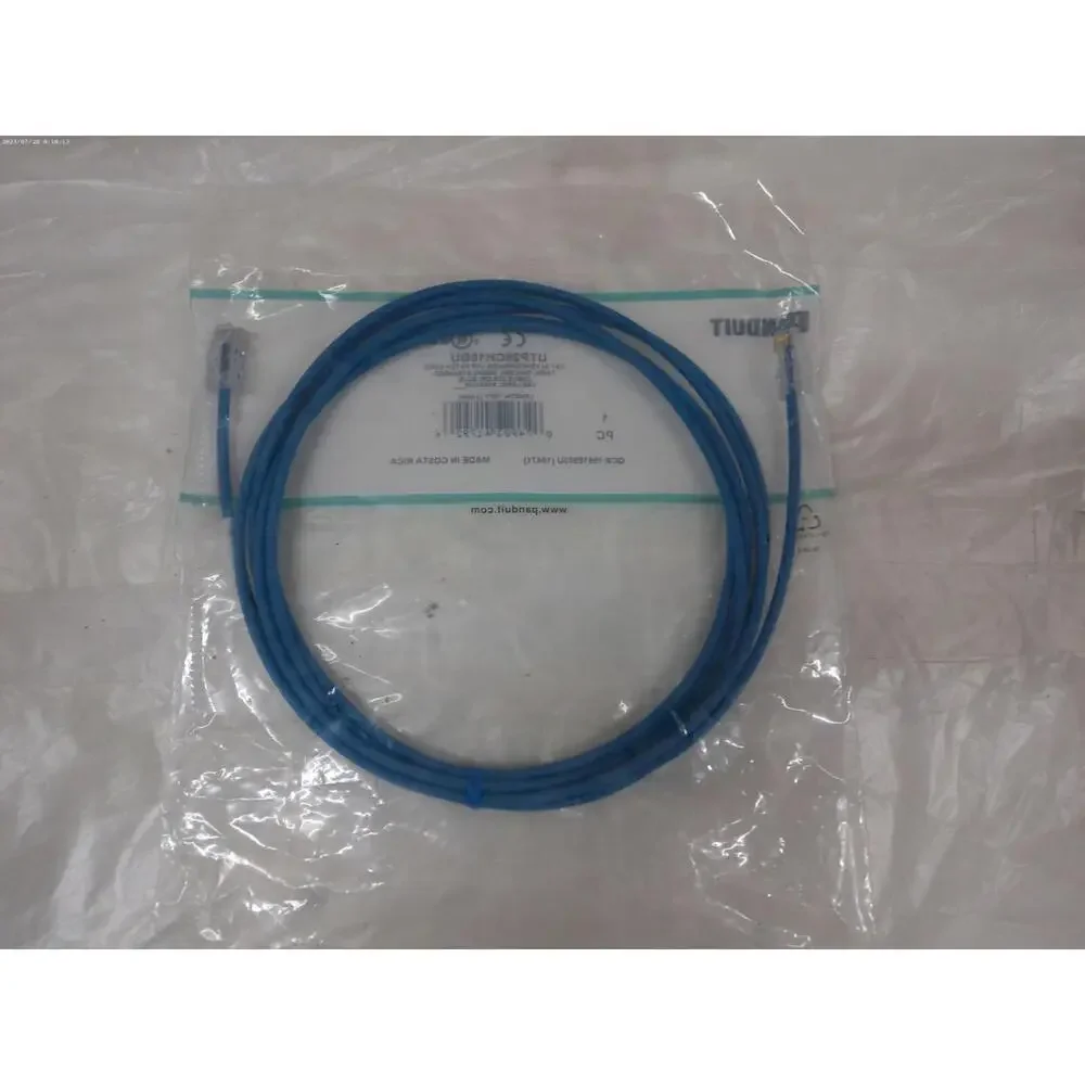 Cat 5e 28 AWG UTP Copper Patch Cord, 10 ft, Blue Lot 24 Pcs